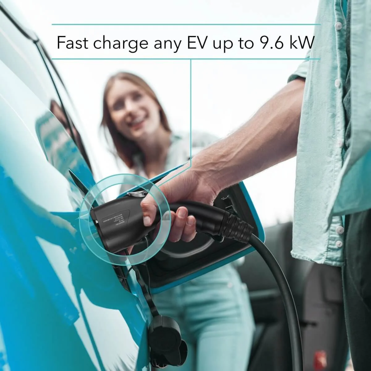 Lectron Portable Level 2 J1772 EV Charger + 48 Amp Tesla to J1772 EV Adapter Bundle| 240V | 40 Amp | NEMA 14-50 | 16 ft Cord - Image 4