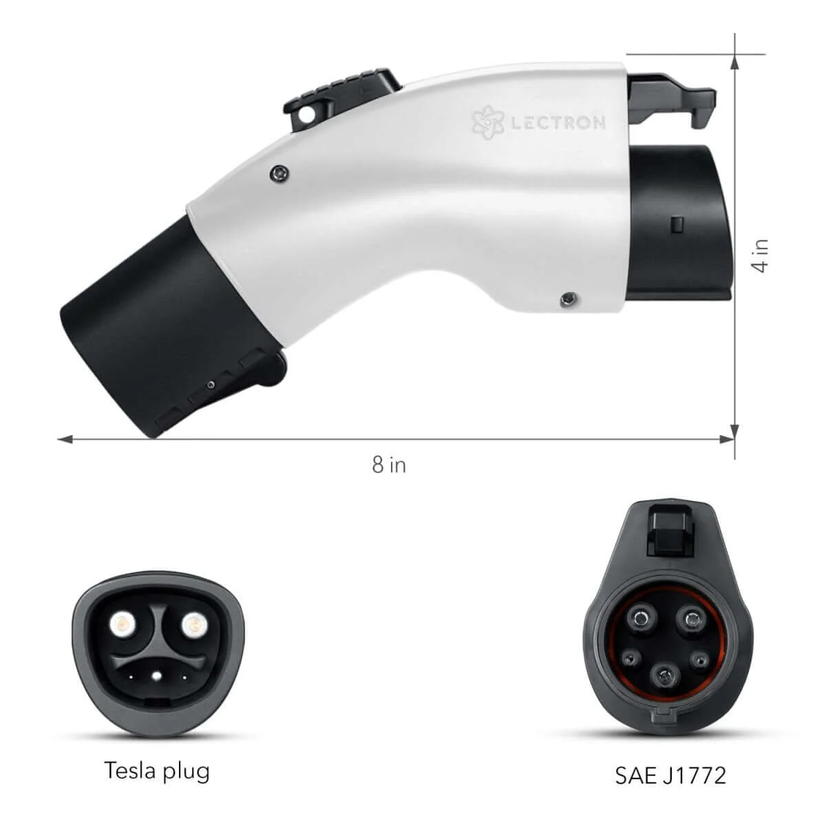 Lectron Tesla Supercharger (NACS) to CCS Adapter (500A / 1000V) + Tesla to J1772 Adapter (48A / White) Bundle - Image 3