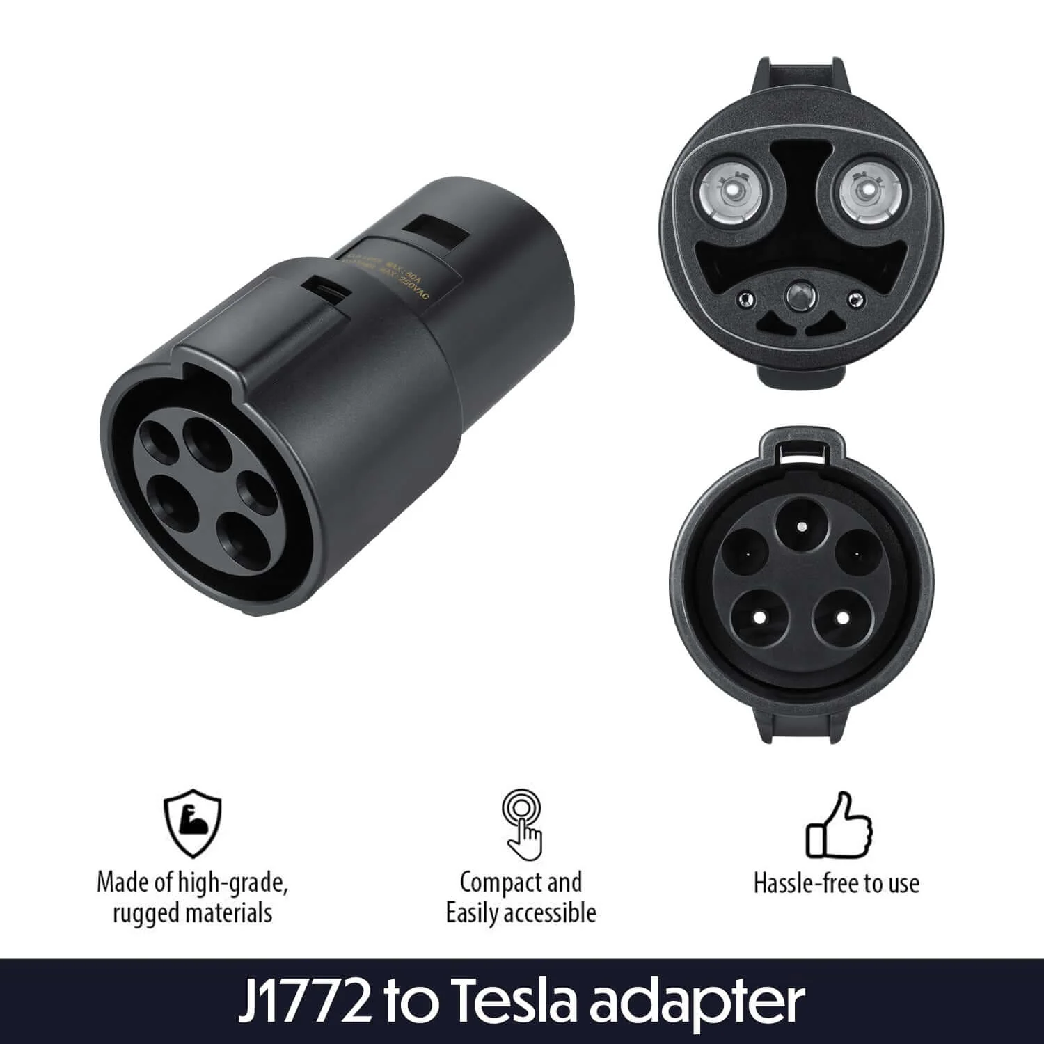 Lectron 80 Amp J1772 to Tesla EV Adapter + 48 Amp Telsa to J772 EV Adapter Bundle - Image 5