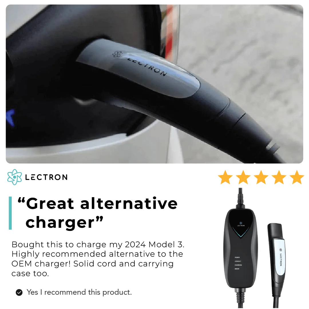 Lectron Portable Level 1 Tesla EV Charger | 120V | 15 Amp | NEMA 5-15 - Image 8
