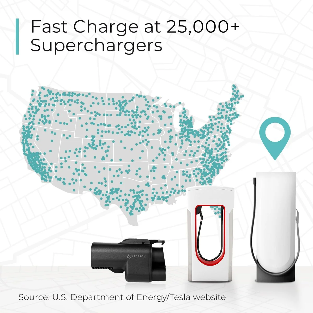 Lectron Tesla Supercharger (NACS) to CCS Adapter with Interlock + Tesla to J1772 Adapter (80A / 240V) Bundle - Image 6