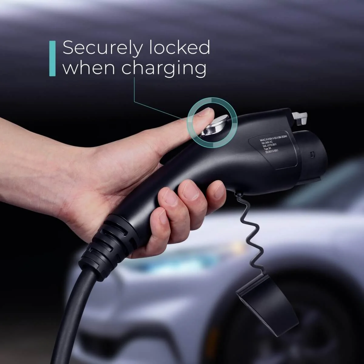Lectron NACS to CCS Adapter with Interlock | 1000V | 500 Amp + Portable Level 1 J1772 EV Charger (WiFi Version) | 120V | 15 Amp | NEMA 5-15 Bundle - Image 8