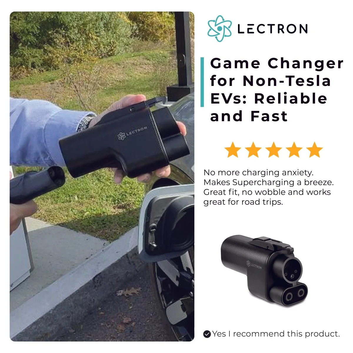Lectron NACS to CCS Adapter with Interlock | Vortex Plus | 500A | 1,000V | UL 2252 Certified | Compatible with Tesla Superchargers - Image 12