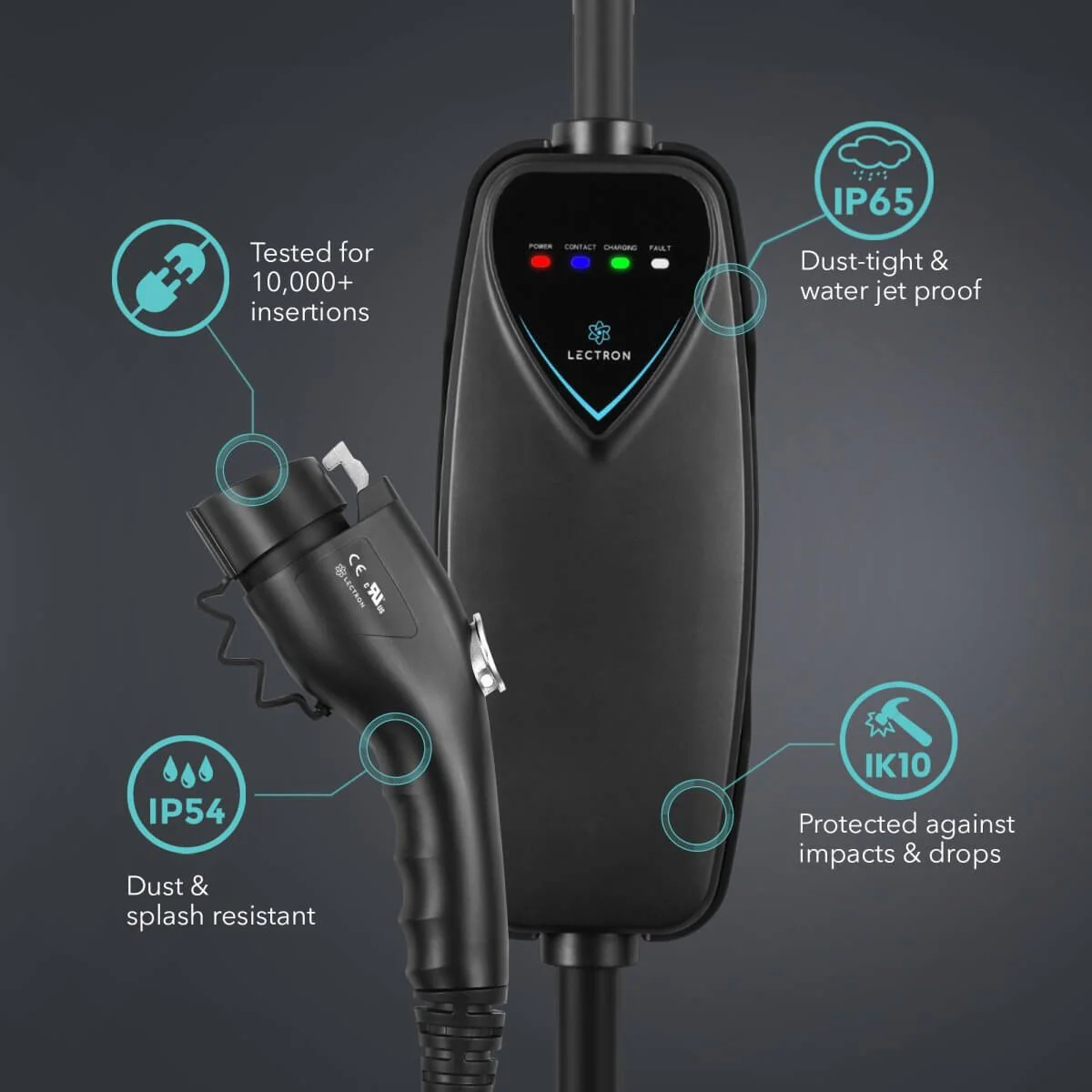 Lectron Portable Level 2 J1772 EV Charger | 240V | 40 Amp | NEMA 14-50 - Image 11