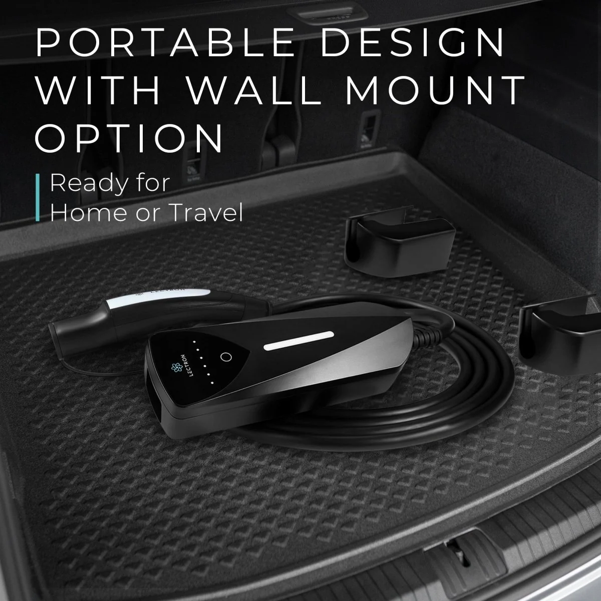 Lectron Portable Level 1 & 2 Adjustable Current Tesla NACS EV Charger + CCS to Tesla (NACS) EV Adapter (500A / 1000V) Bundle - Image 4