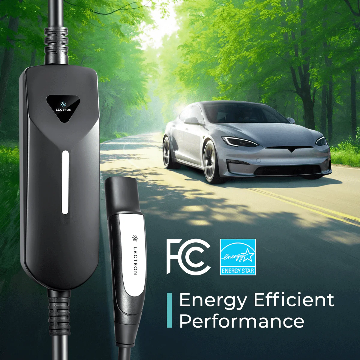Lectron Portable Level 1 & 2 Tesla NACS EV Charger | 120V & 240V | 12 & 40 Amp | NEMA 5-15 & 14-50 - Image 9