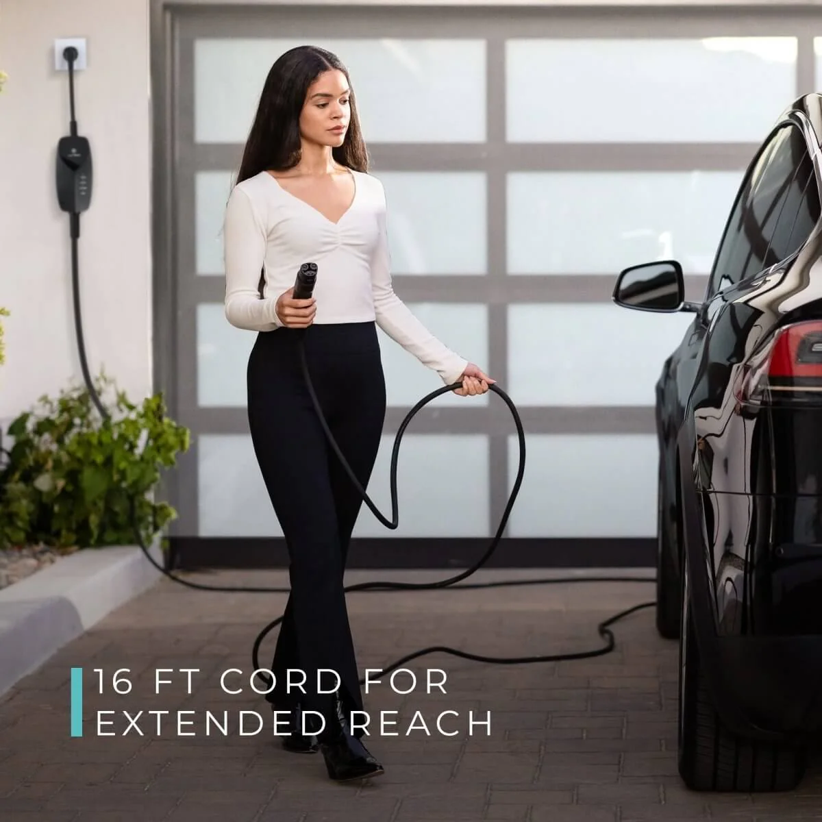Lectron Portable Level 1 Tesla EV Charger (WiFi) with App Control | 120V | 12 Amp | NEMA 5-15 | 16 ft Cord - Image 7