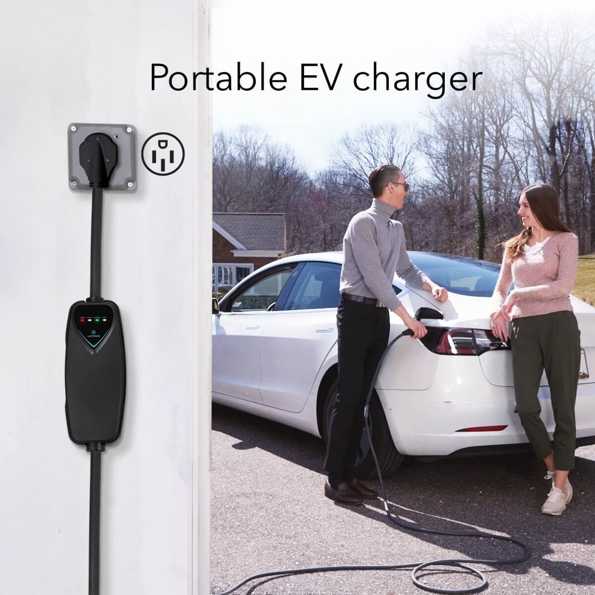 Lectron Portable Level 2 Tesla Charger + CCS to Tesla Adapter + J1772 to Tesla Adapter Bundle | 240V | 40 Amp | NEMA 14-50 - Image 5